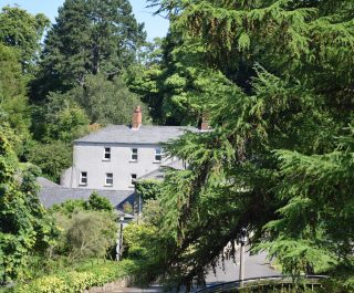 Stranmillis College grounds aerial view