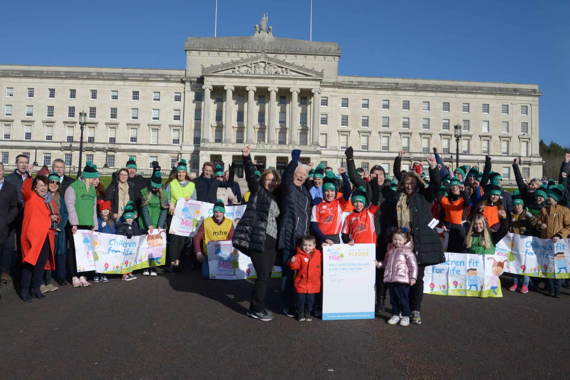 Ministers and MLAs sign The Daily Mile Nation Pledge