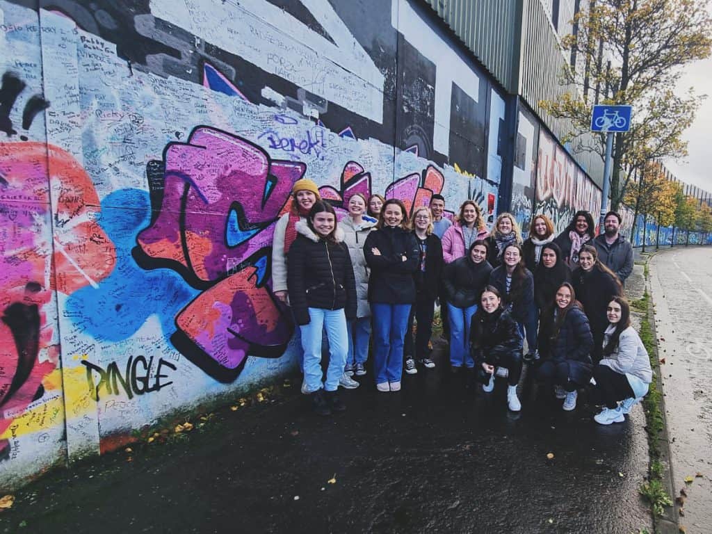 Belfast City Peace Tour with International Erasmus Students, SUC