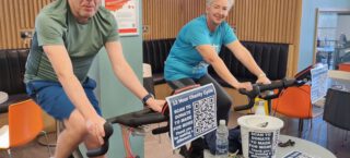 Staff and students get on their bikes for mental health