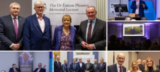 Prof Tony Gallagher and Minister for the Economy feature at the 2nd Annual Dr Éamon Phoenix Memorial Lecture