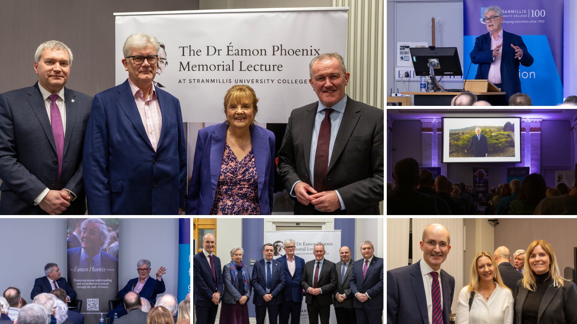 Prof Tony Gallagher and Minister for the Economy feature at the 2nd Annual Dr Éamon Phoenix Memorial Lecture